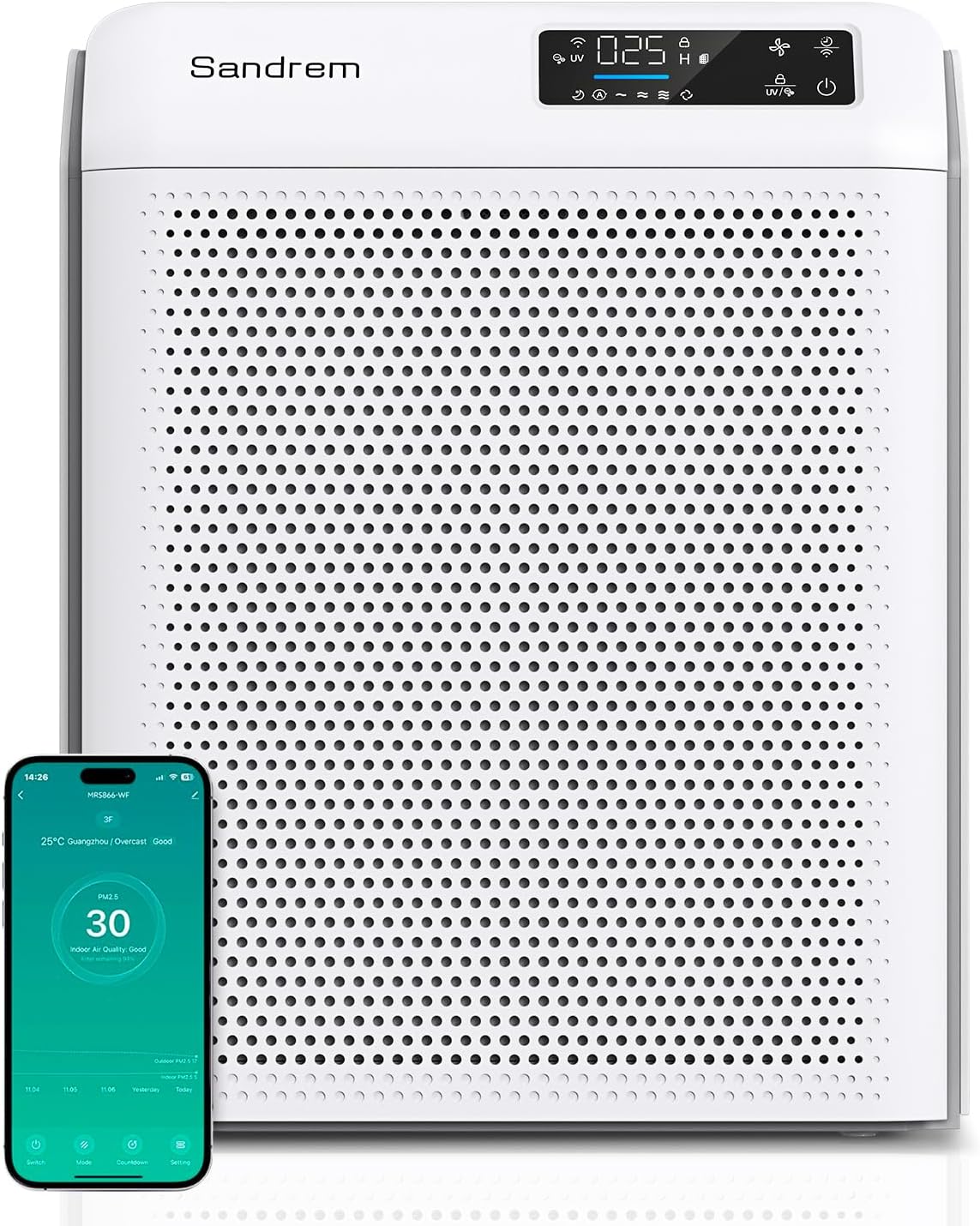 Smart Air Purifier for Home...