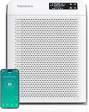 Luftreiniger für Allergiker mit H13 HEPA Filter,CADR 300 m³/h Air Purifier gegen Staub Pollen Tierhaare Rauch Gerüche,APP Steuerung,UV-C Sterilisation,Schlafmodus,für Schlafzimmer Wohnzimmer Büro