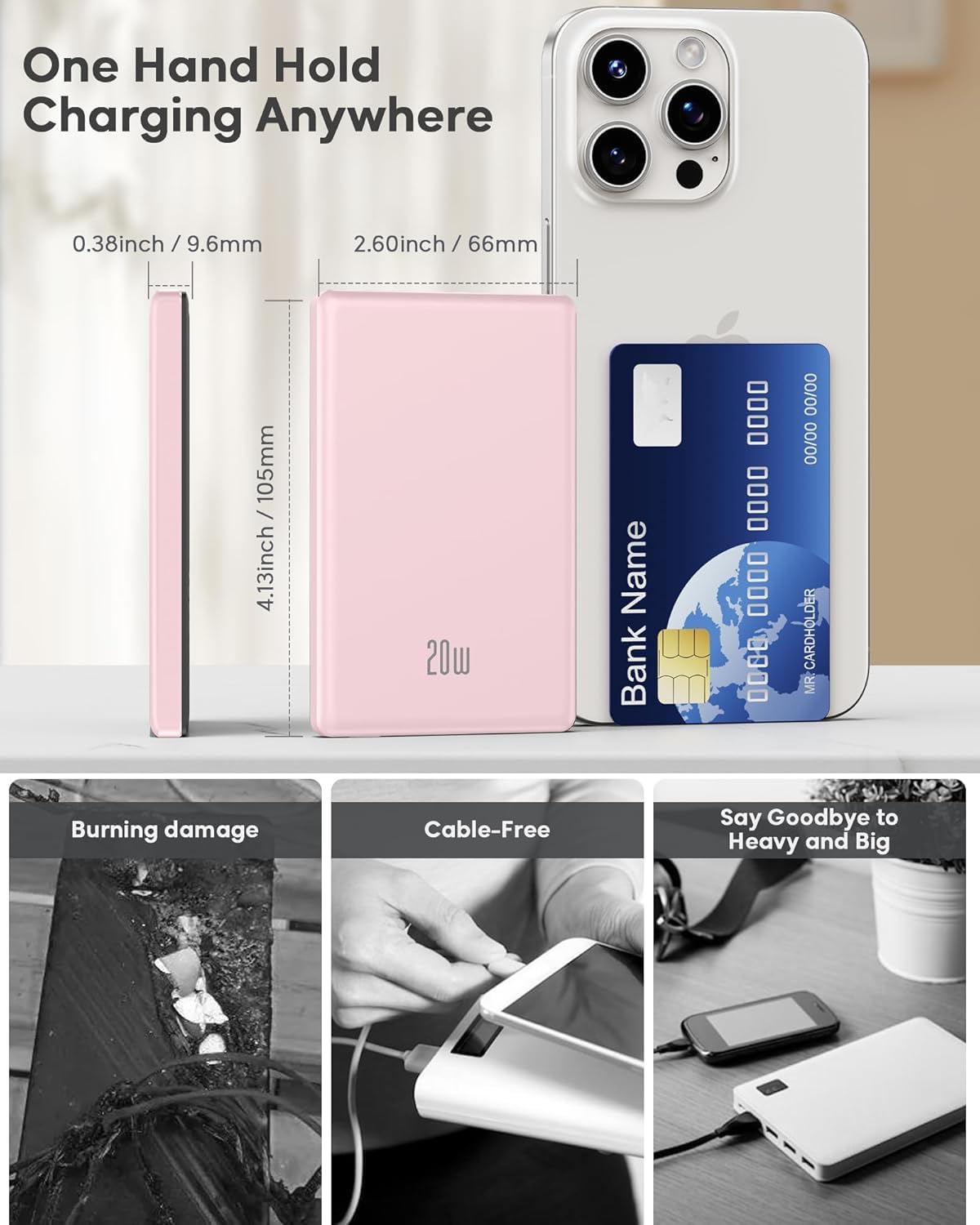 PowerBank Magnetico 5000mAh MP051YL0710E