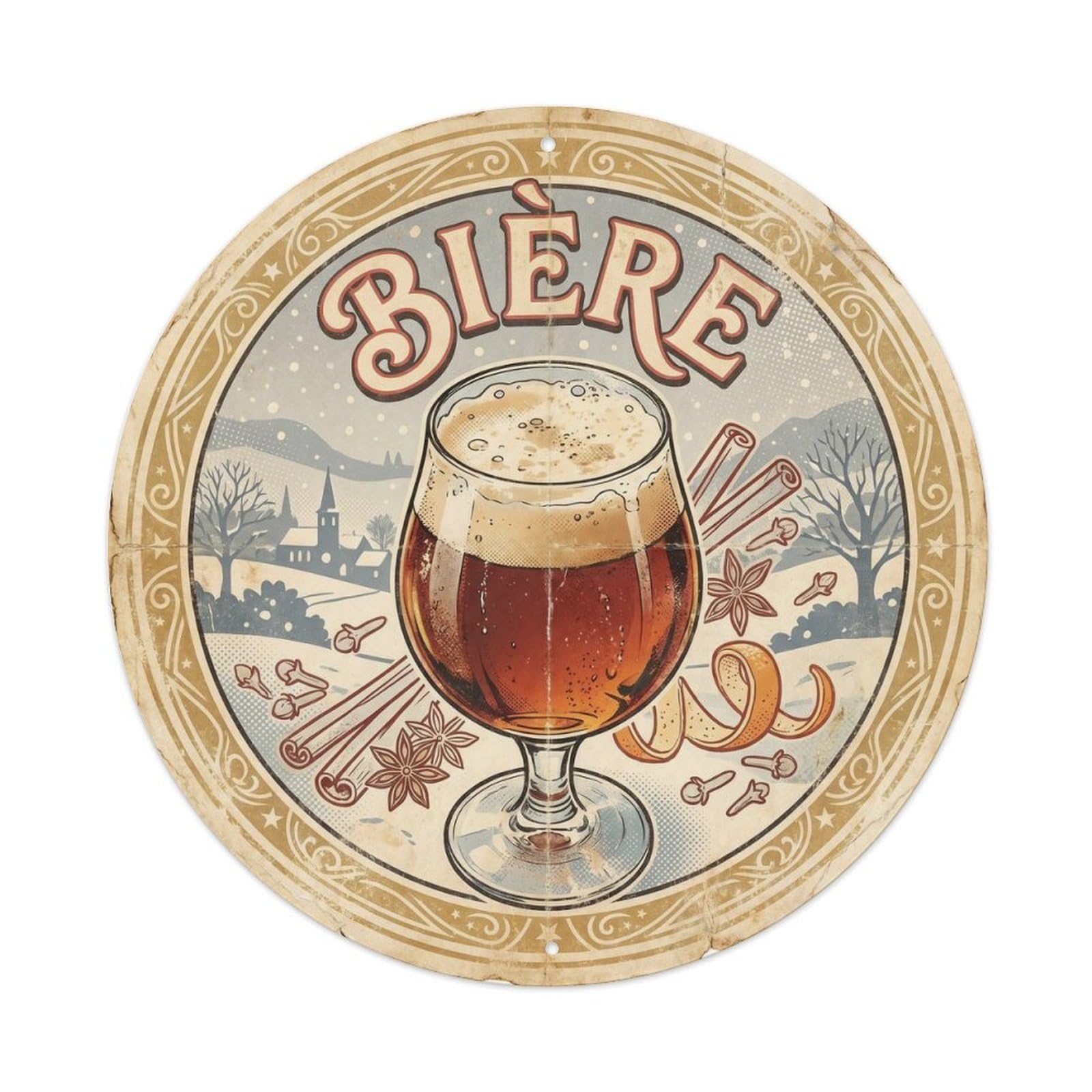 Craft Beer European Brew House Beverage Roadside Diner Metal Tin Sign