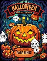 Vista 1 de Halloween libro para colorear 50 dibujos para niños Grande, simple y divertido (Spanish Edition)