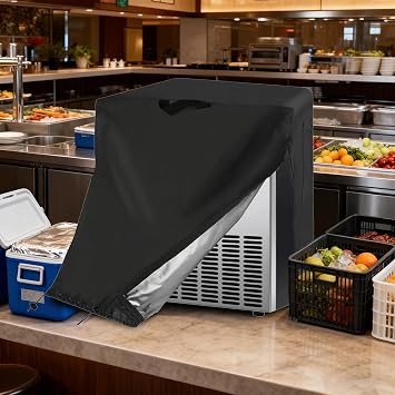 Kitchen Appliance Covers, Portable Dustproof Protector, Kitchen Ice Machine Cover, for Home Garage Offices Patio Indoor Fryer Blender