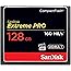 SanDisk SDCFXPS-128G-X46 Extreme Pro 128 GB 160 MB/s CompactFlash Memory Card - Black/Gold/Red