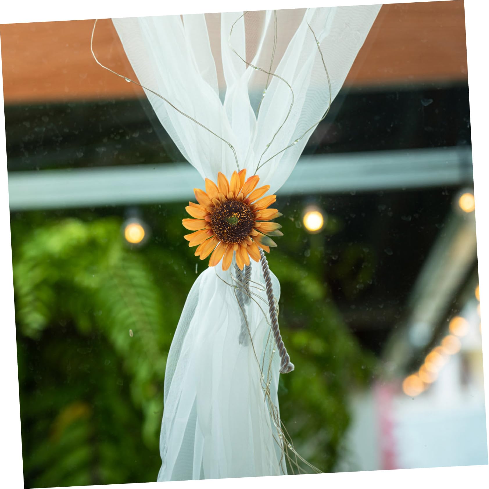 Alipis 8stücke Vorhang Raffhalter Sonnenblumen-Design Dekorative Draperie Clips Für Wohnzimmer Schlafzimmer Und Büro Einfache Anwendung Und Stilvolle Raumgestaltung Ohne Bohren
