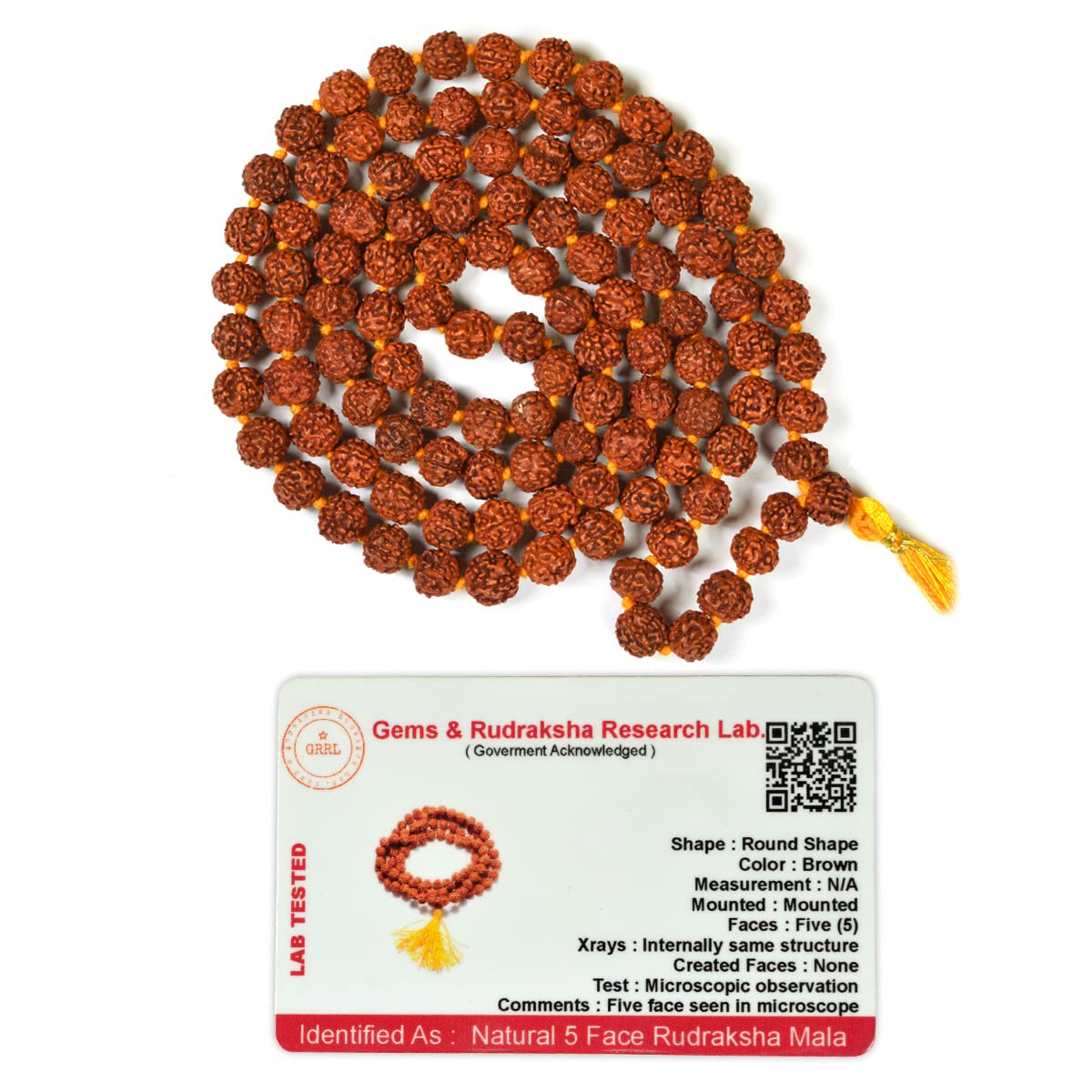 Reiki Crystal Products Lab Certified 5 Mukhi Rudraksha Mala Men/Women Wearing 7-8 mm 108+1 Bead Natural Brown Rudraksha Beads Mala Pack of 1 (Color : Brown) (B0BKW2HDB2) Amazon Price History, Amazon Price Tracker