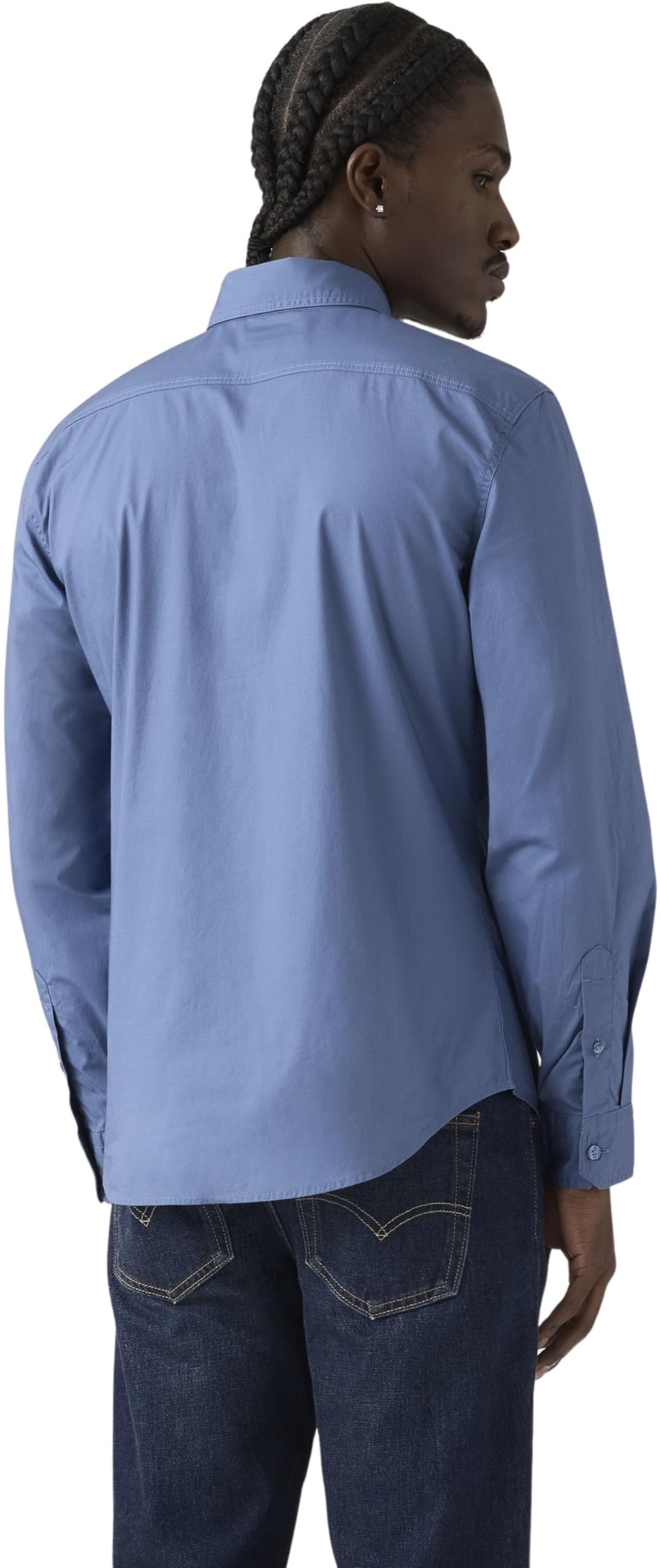 Levi's Herren Hemd Battery Housemark mit Logo, Slim Fit, Blau (Sunset Blue), M – Ansicht 2