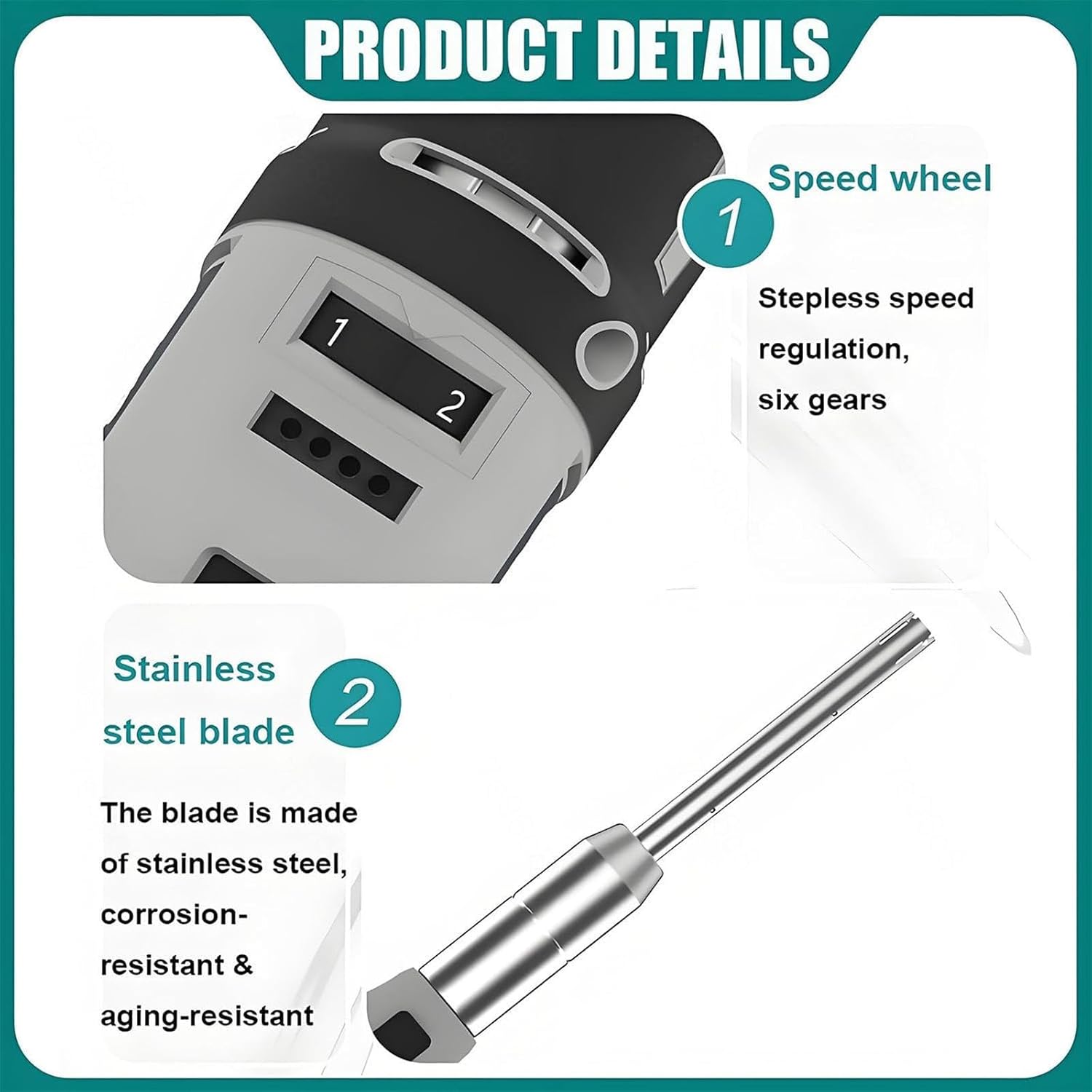 Handheld High-Speed Homogenizer, Laboratory Dispersing Homogenizer with 6 Adjustable Gears, 0.5-250ml Lab Mixer Machine & 6mm,8mm,10mm Heads,Charge