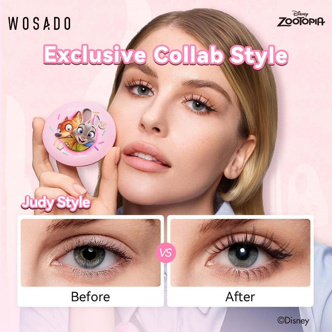 Amazon.com: WOSADO×Zootopia1 Soft Magnetic Eyelashes Kit with