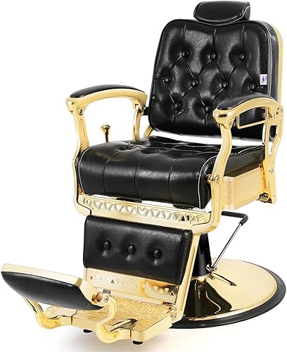 Artist hand Silla de peluquero hidráulica multiusos reclinable, silla de salón de belleza, spa, silla de peluquería vintage, silla resistente