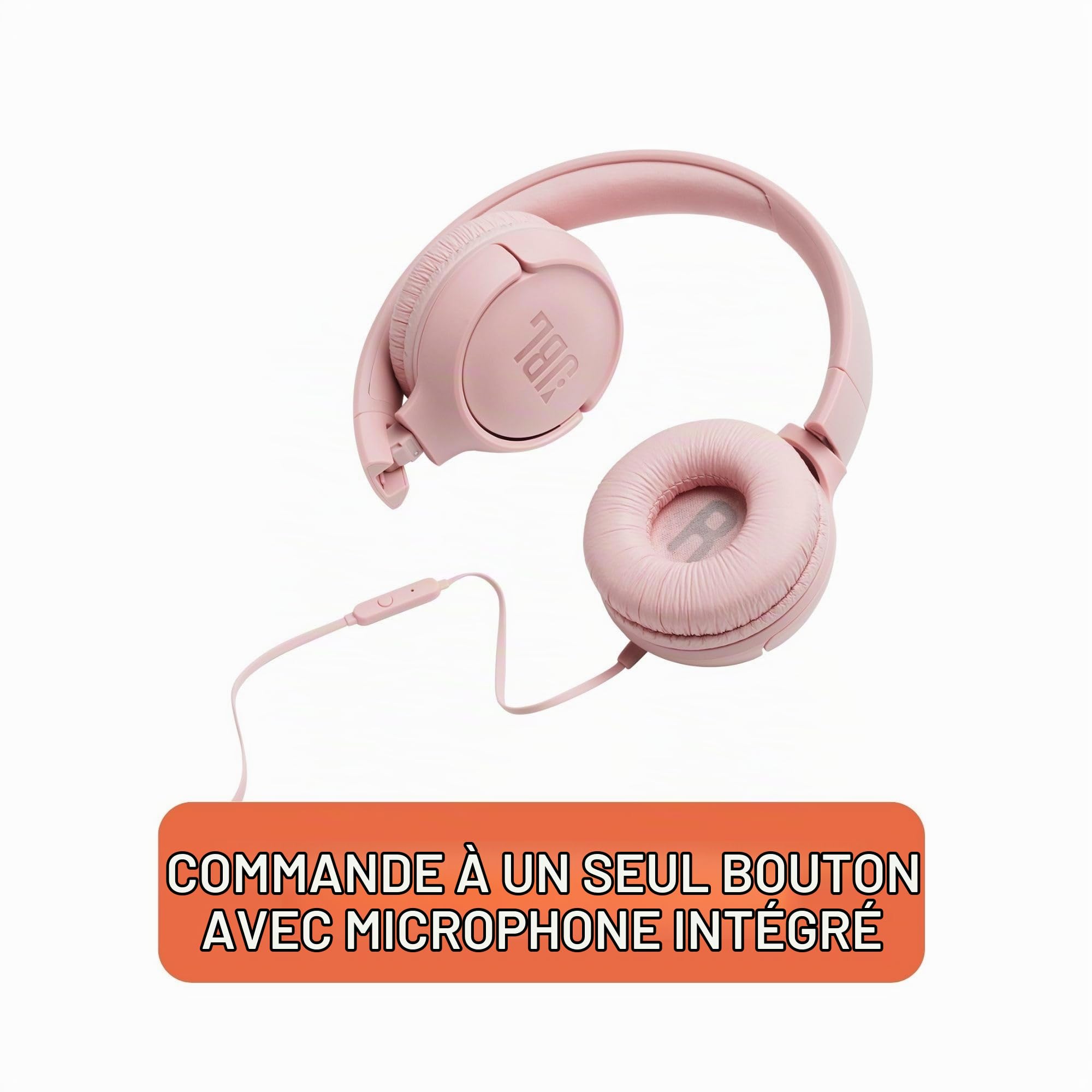 JBL TUNE 500 Casque audio filaire Rose