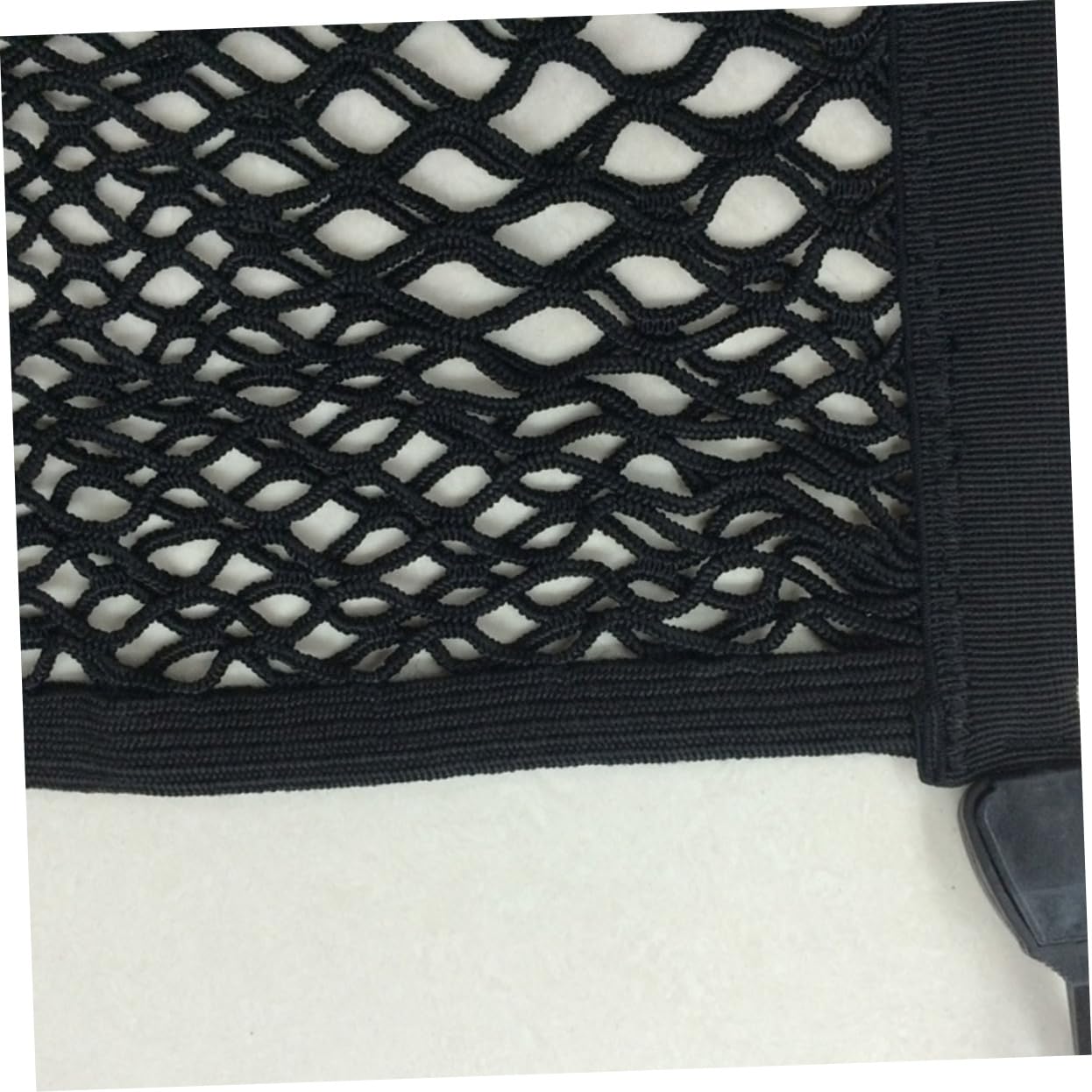 PartyKindom Rete Bagagliaio Auto Doppio Strato 100x80 Nero Elastica | 4 Ganci Autobloccanti Inclusi, Tessuto e Plastica, per Suv e Vano Posteriore