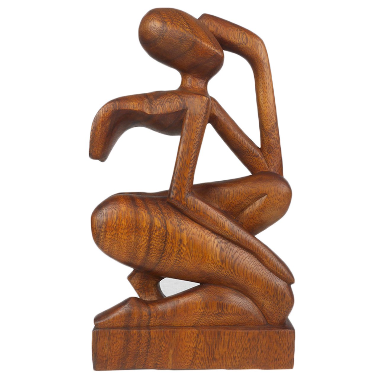 ART-CRAFT Yoga Denker aus Suar Holz 30cm