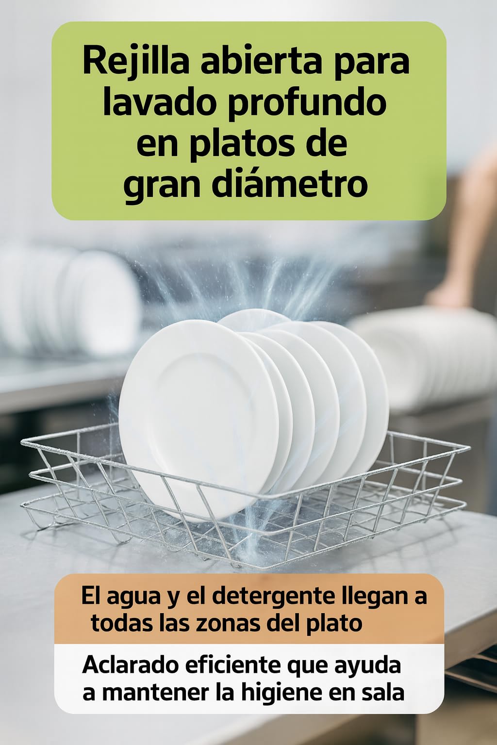 Cesta Platos Abierta 500x550x105 Metalica Lavavajillas Industrial 50x55 Compatible Con Jemi GS82 GS83 GS100 GS102 Repuesto 3502050 Cesto Platos Profesional Hosteleria y Bares