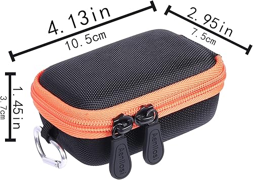 Miniatura 5 de Aenllosi Funda rígida para Garmin inReach Mini 3 PlusMini 3Mini 2Mini Comunicador Satélite Global, Negro Naranja (solo funda)