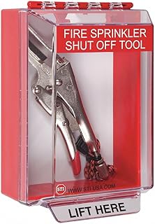 Universal Stopper, 6 in. H, Clear/Red/Gray