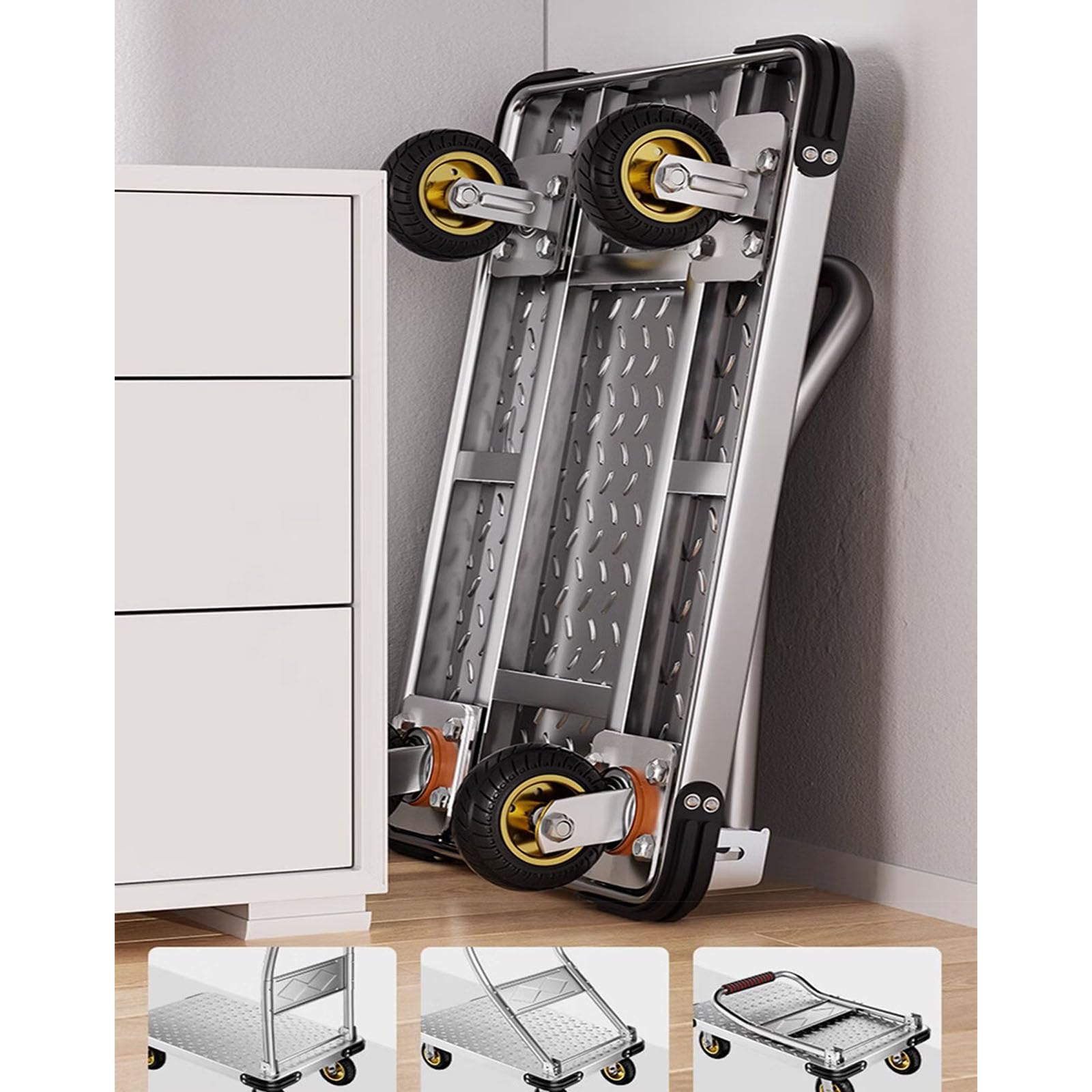 Heavy Du Cart 1000 kg Portab& per un facile carico ideale per sollevamento pesante, giardinaggio, traslochi forniture e uso esterno