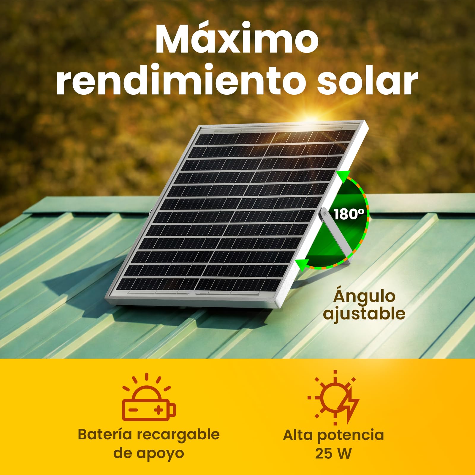 Ventilador Solar para Gallinero e Invernadero, Doble Ventilación Solar con Batería, Entrada o Extracción de Aire, Caja de Control con 3 Modos