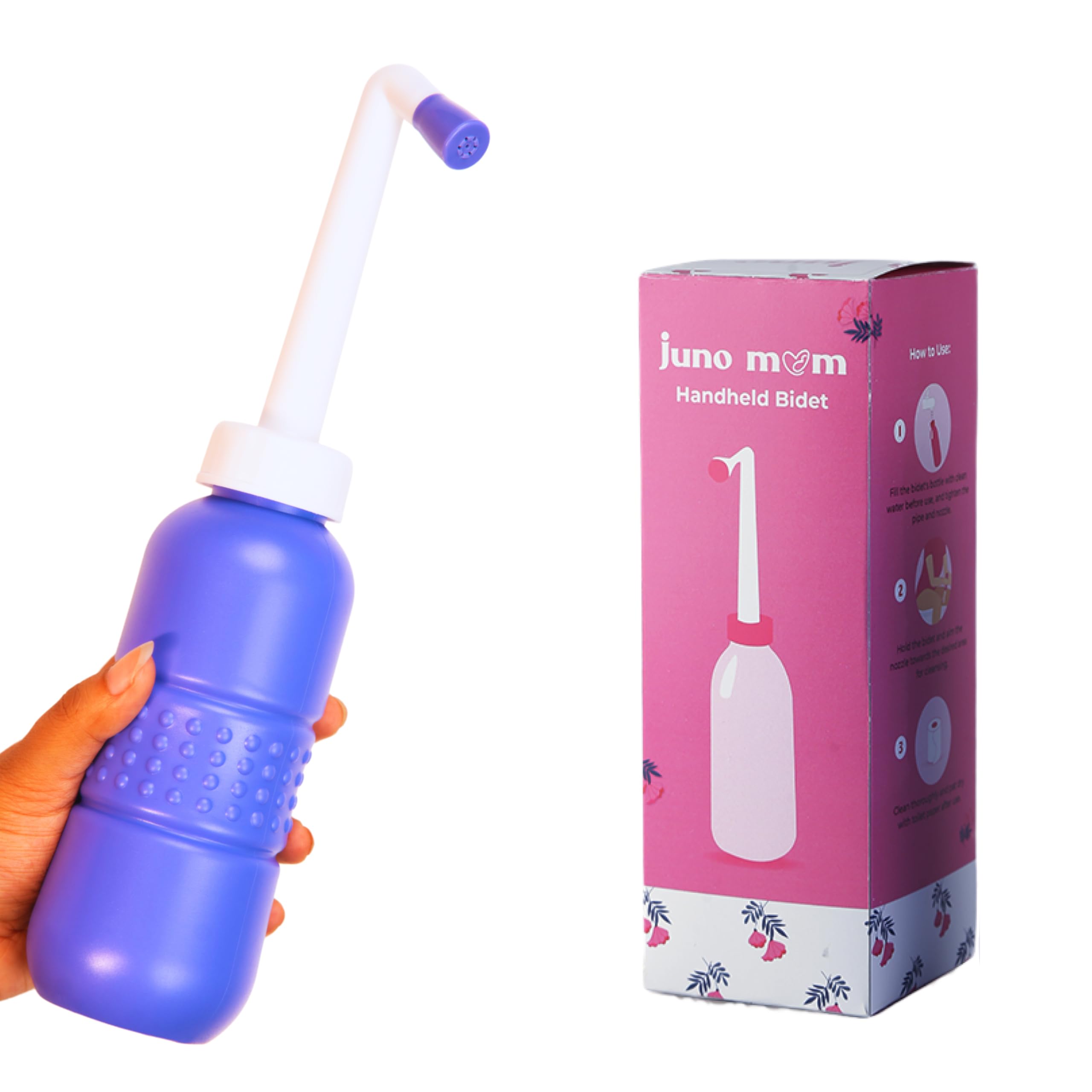 Juno Mom Portable Bidet | 450 mL Travel Bidet with Storage Bag | Peri Bottle for New Moms | Handheld Bidet with Anti-Slip Grip (B0D9D1HRRQ) Amazon Price History, Amazon Price Tracker