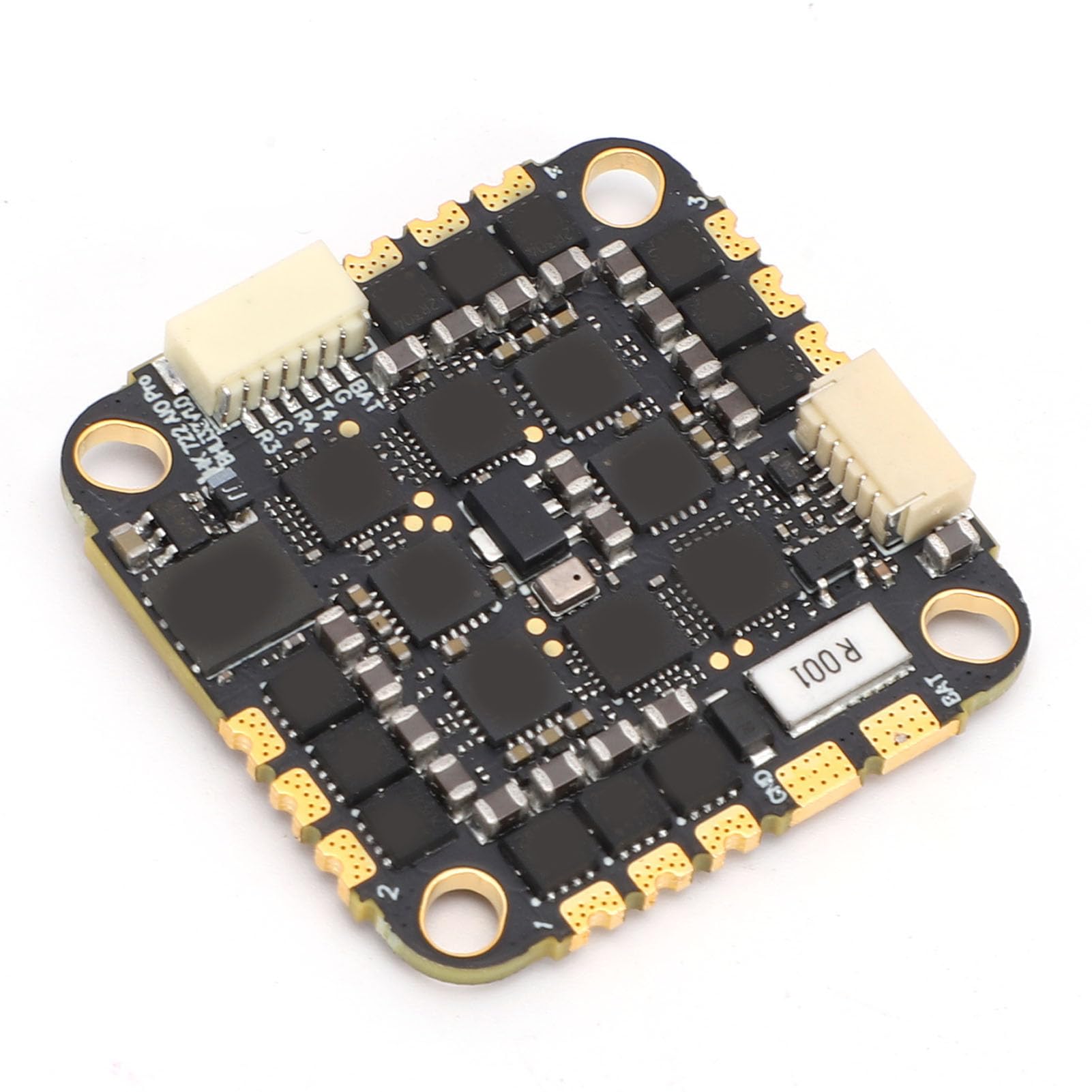 Alomejor Płyta Kontroli Lotu 4 w 1 ESC, Procesor 32-bitowy STM32F722RET6 do Drona Wyścigowego, Podwójny żyroskop ICM 42688, Obsługa 45A 2-6S DShot150