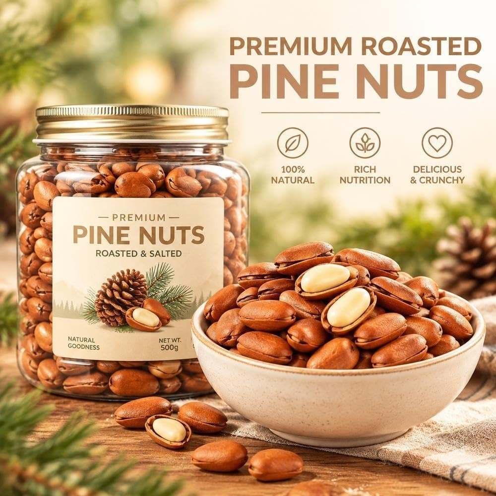 Grands pignons de pin pot en verre de 500 g