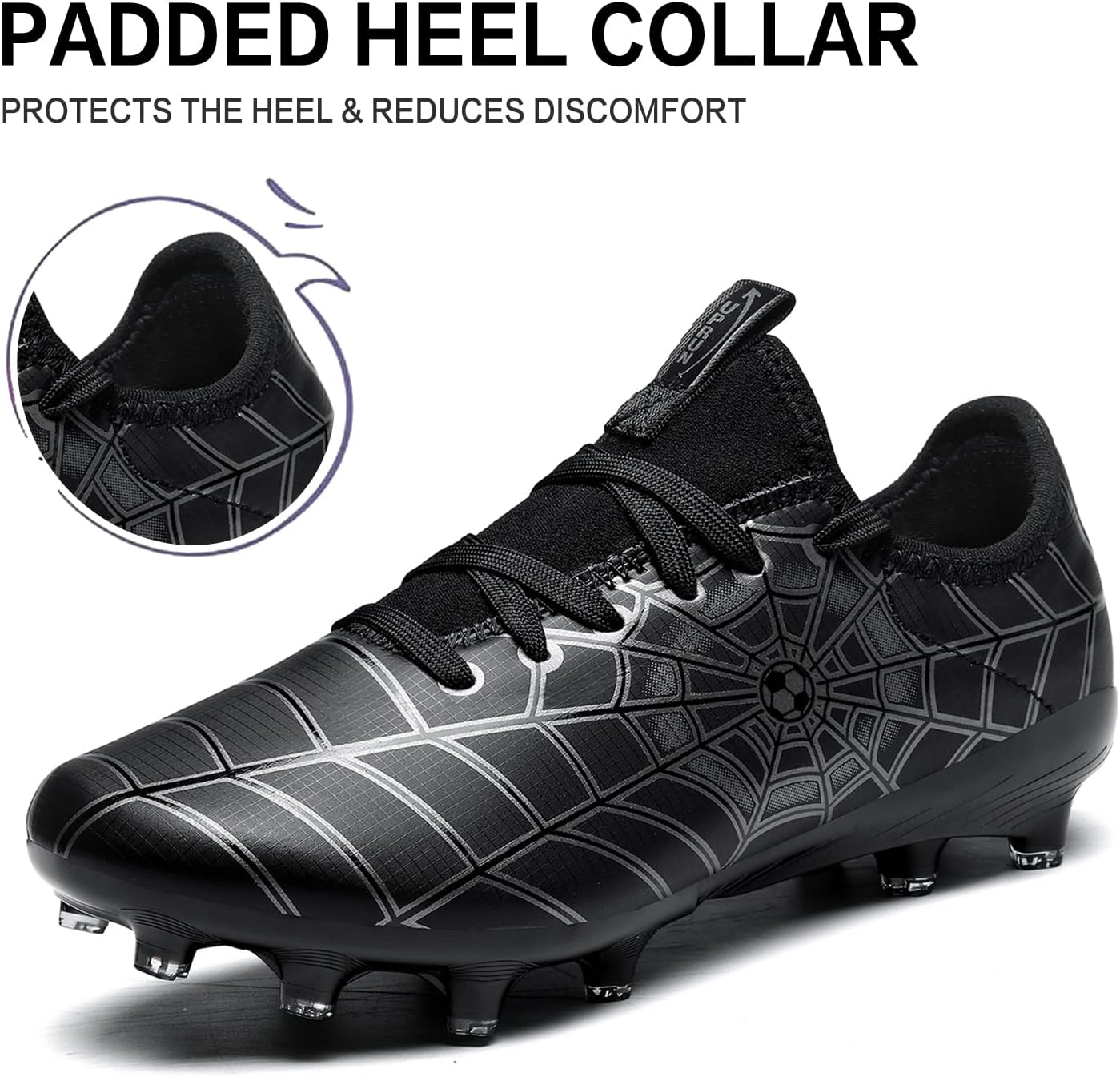 Boys Girls Soccer Cleats Youth Futsal Groud Athletic Outdoor Trainning Football Shoes for Little/Big Kid