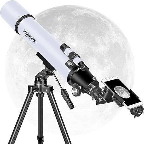 Miniatura 2 de Telescopio para adultos de alta potencia, 3.150 in de apertura 35.433 in telescopio refractor profesional para adultos y principiantes, telescopio