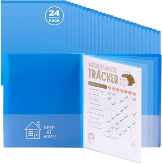 24 Pcs Take Home Folders for Elementary Students,Homework Folders