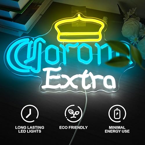 Miniatura 5 de Letrero de neón de cerveza para pared, luces LED de barra de neón para hombre, cueva, hogar, bar, fiesta, club, dormitorio, pared, decoración retro