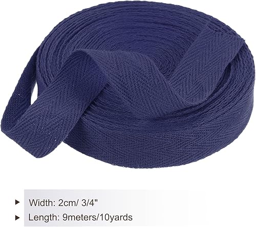 Vista 548 de PATIKIL Cinta de sarga de algodón de 3/4 pulgadas, 10 yardas, cinta de encuadernación al bies, cinta de espiga para costura, envoltura de regalos