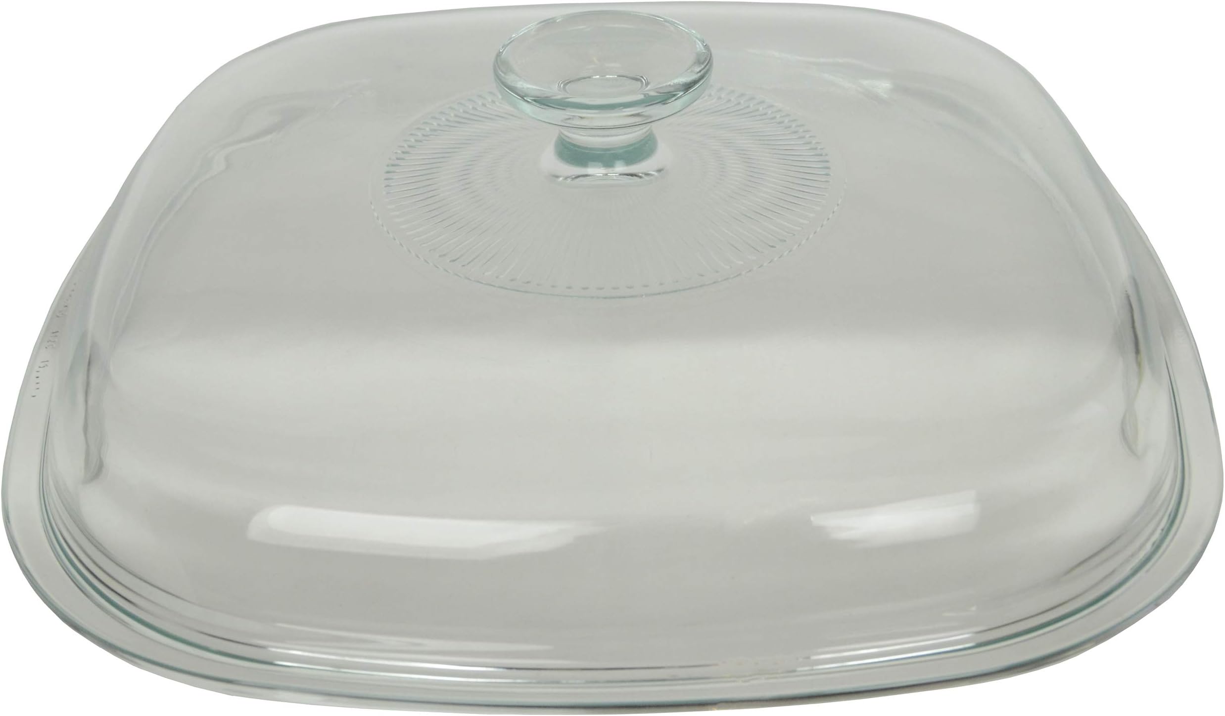 Large PYREX Glass Lid Small Knob P 12 C Casserole Lid Corning