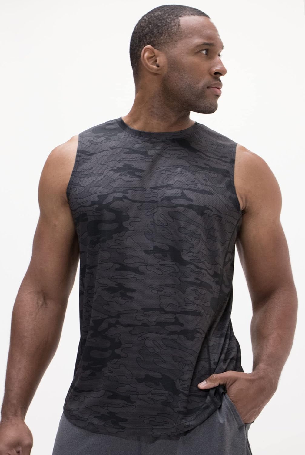 DEVOPS 3 Pack Sleeveless Men's Muscle Shirts Dry Fit Tank Top for Gym Workout, Training, Running, Quick Dry Activewear - Image 5