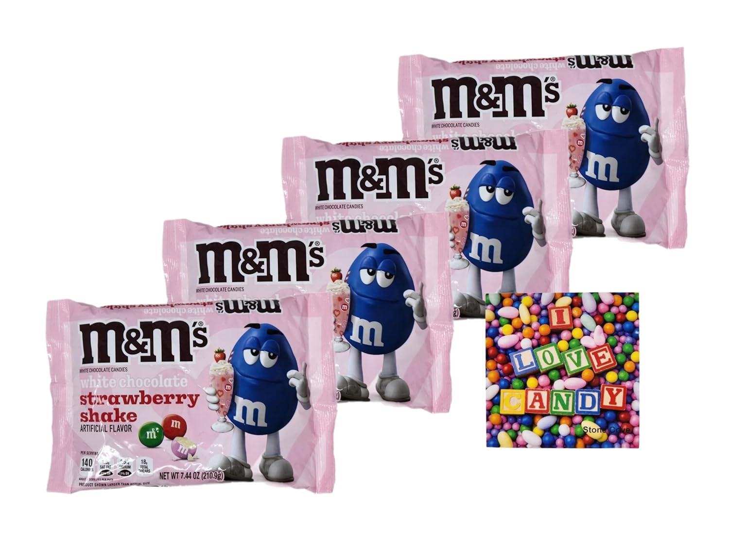 M&M's White Chocolate Strawberry Shake Valentines Day Candy
