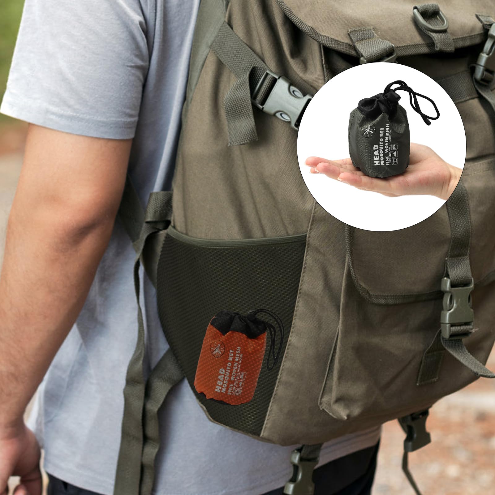 Moskitonetz Kopf 2 Stück - Mückenschutzhaube Mit Feinen Maschen Für Outdoor