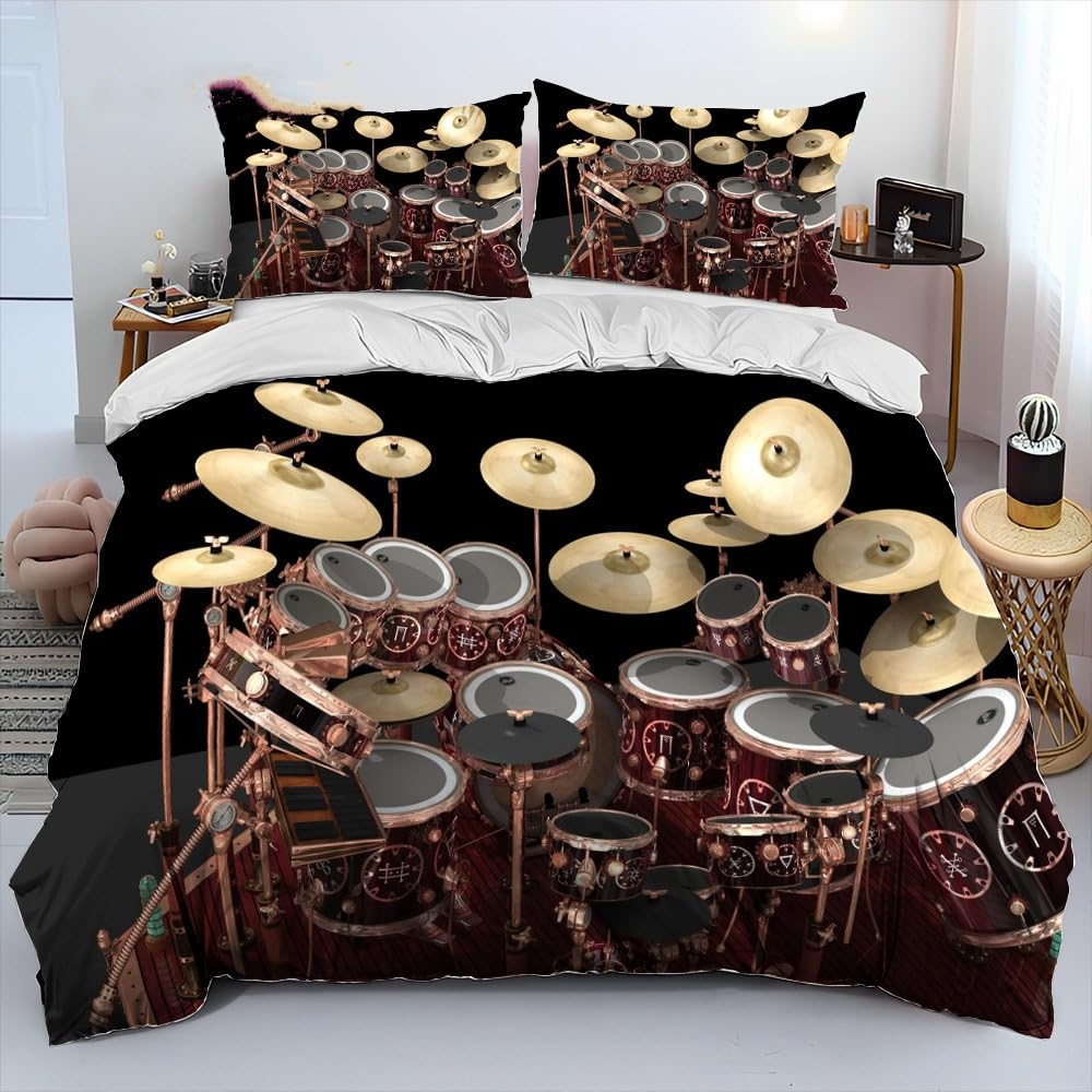 Housse de couette 90x190 cm anti-glissement avec fermeture éclair lit enfant