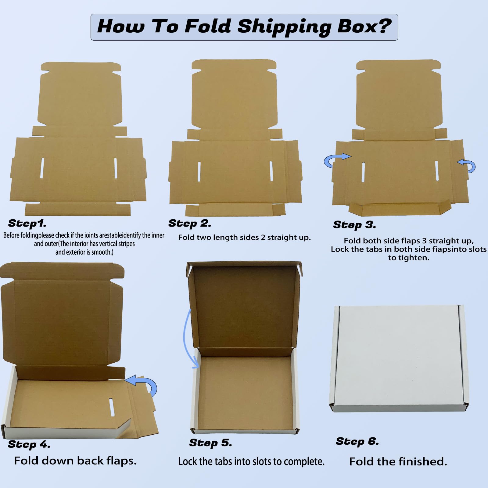5x5x1,5 kleine weiße Versandkartons 50 Stück Wellpappkartons Bulk für Verpackung Geschäftspost Geschenk Mini Versandkartons für Verpackungsbedarf