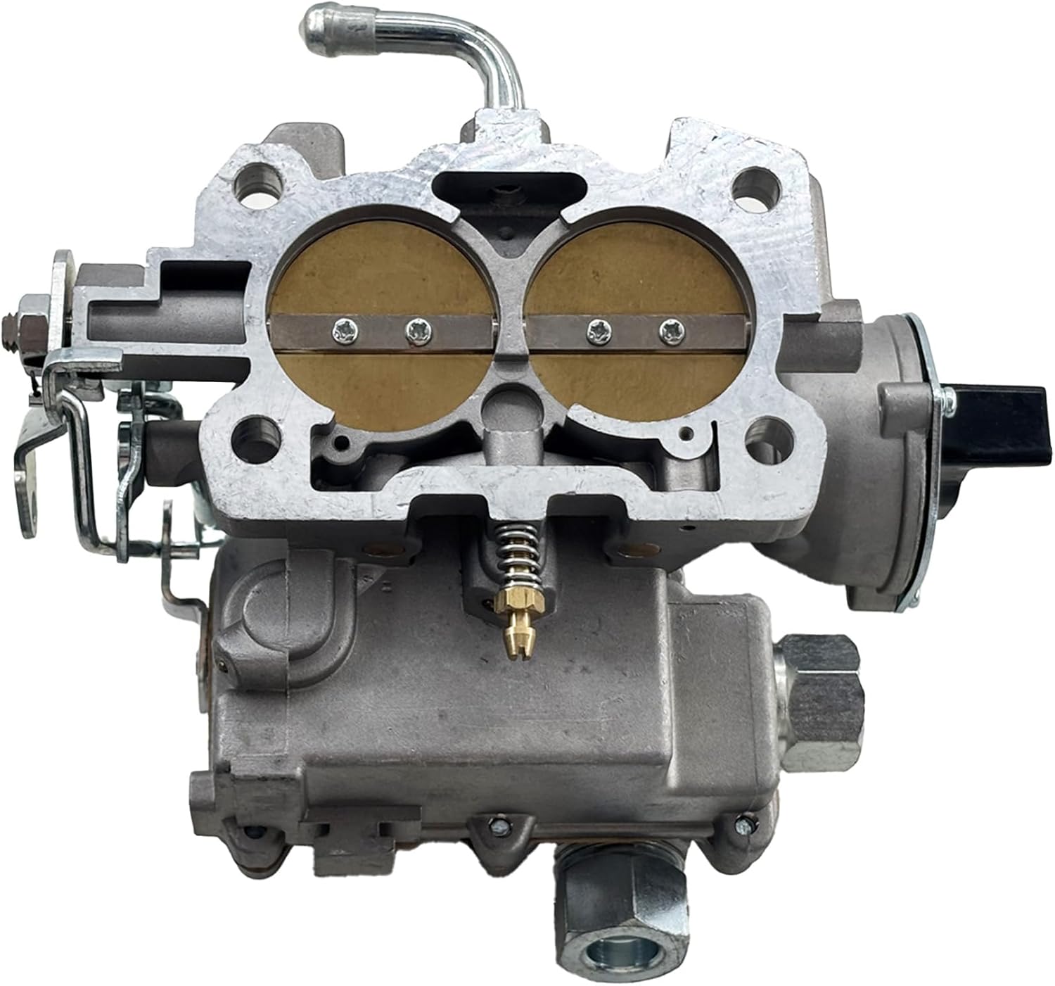 3310-804622R1 3310-86448A1 Marine Carburetor Replacement for Rochester 2 Barrel Mercarb Carburetor V8 5.0L 305 5.7L 350 Mercruiser Engine with Electric Choke （Sliver）