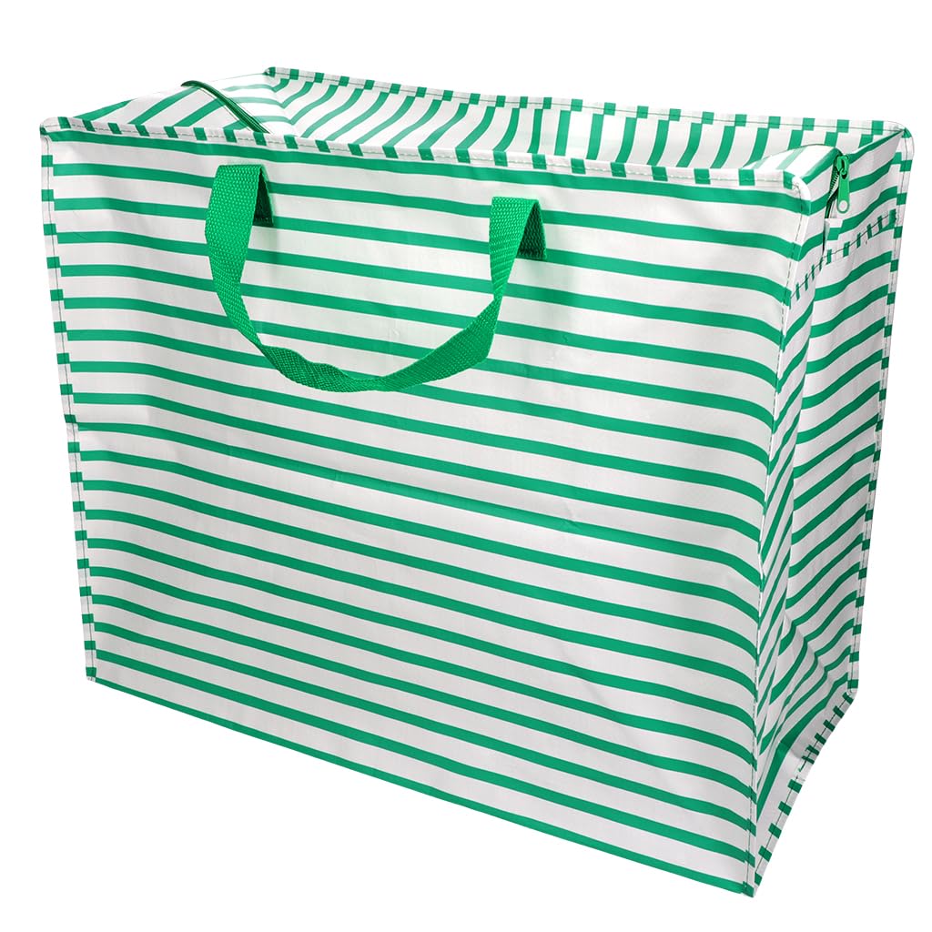 Rex London - Jumbo Storage Bag with Zip for Home Storage - Seaside Stripes โ image 1