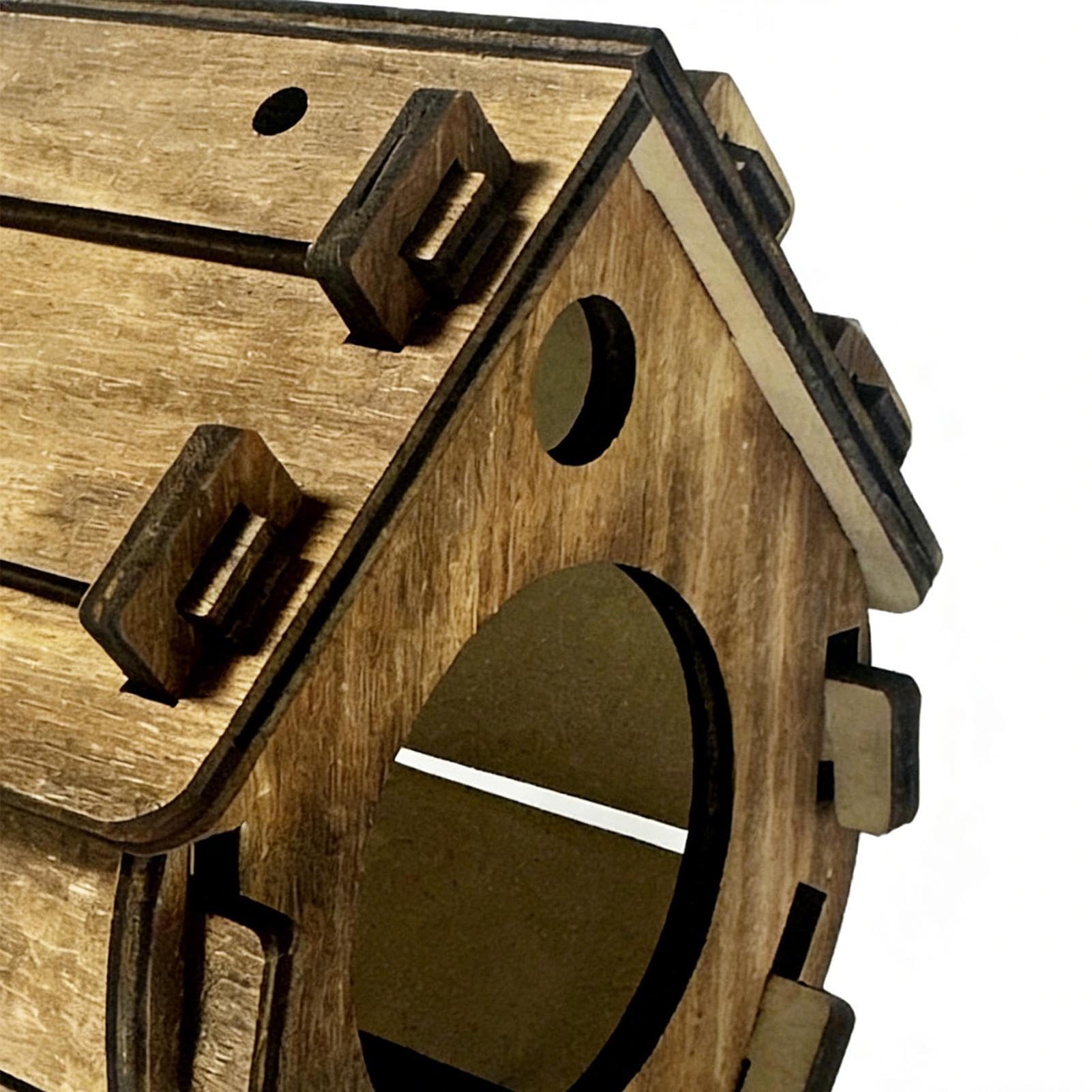 Casa De Madera para Pájaros | de Madera Colgante,Casa De Aves para El Jardín Trasero - para Azulejos, Gorriones Y Carboneros En Exterior, Jardín, Patio, Porche Y Árbol — view 8