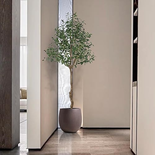 Miniatura 6 de AnTing Árbol de olivo artificial de 6 pies, ramas de olivo sintético y frutas con maceta para decoración del hogar, regalo de interiores