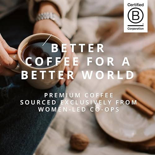 Miniatura 5 de Grace Farms, Café orgánico de grano entero, tostado medio ligero de Etiopía de origen único, bolsa de 12 onzas, 1 unidad  Notas de avena tostada y