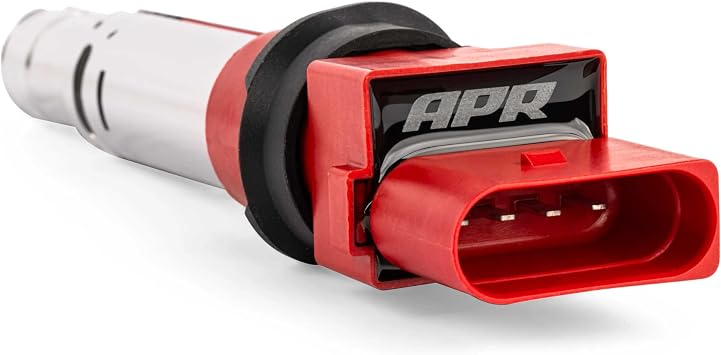 APR Ignition Coil MS100244 Red for Select Audi, Porsche, and VW Volkswagon VR6 2.8L/3.2L/3.6L 24v Engines Models - Direct Replacement for OEM Stock Parts - 1 Pack