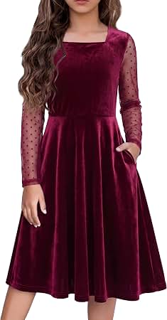 Bonnie Jean Girls 7-16 Navy Taffeta Ruffled Neckline Bow Back Christmas Dress