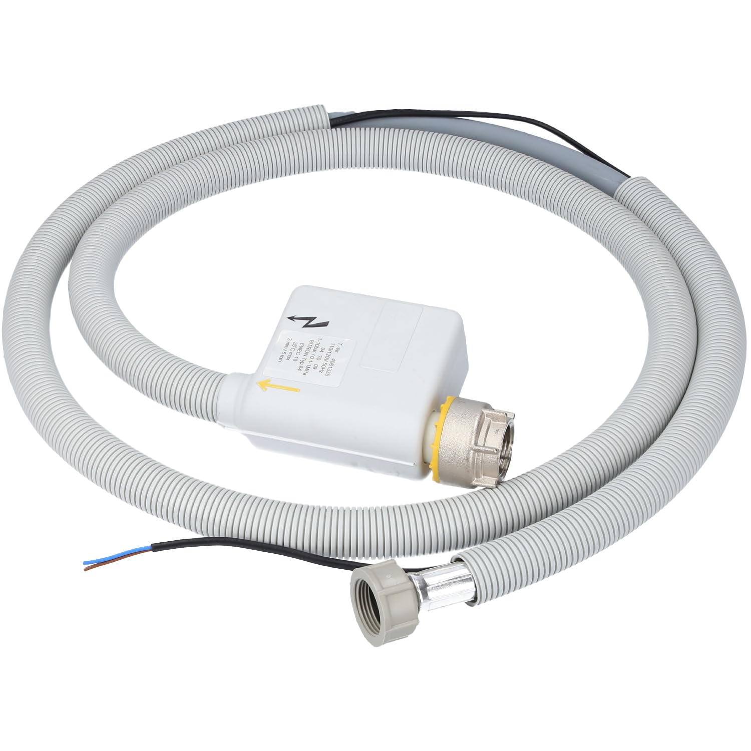 Kenekos - 2,2 m Aquastop Zulaufschlauch BITRON Typ 84 geeignet für Miele Waschmaschine 4622714/4061335, 3/4 Zoll Zulauf Schlauch WPS, Aquastopp Sicherheitszulaufschlauch mit elektrischem Anschluss