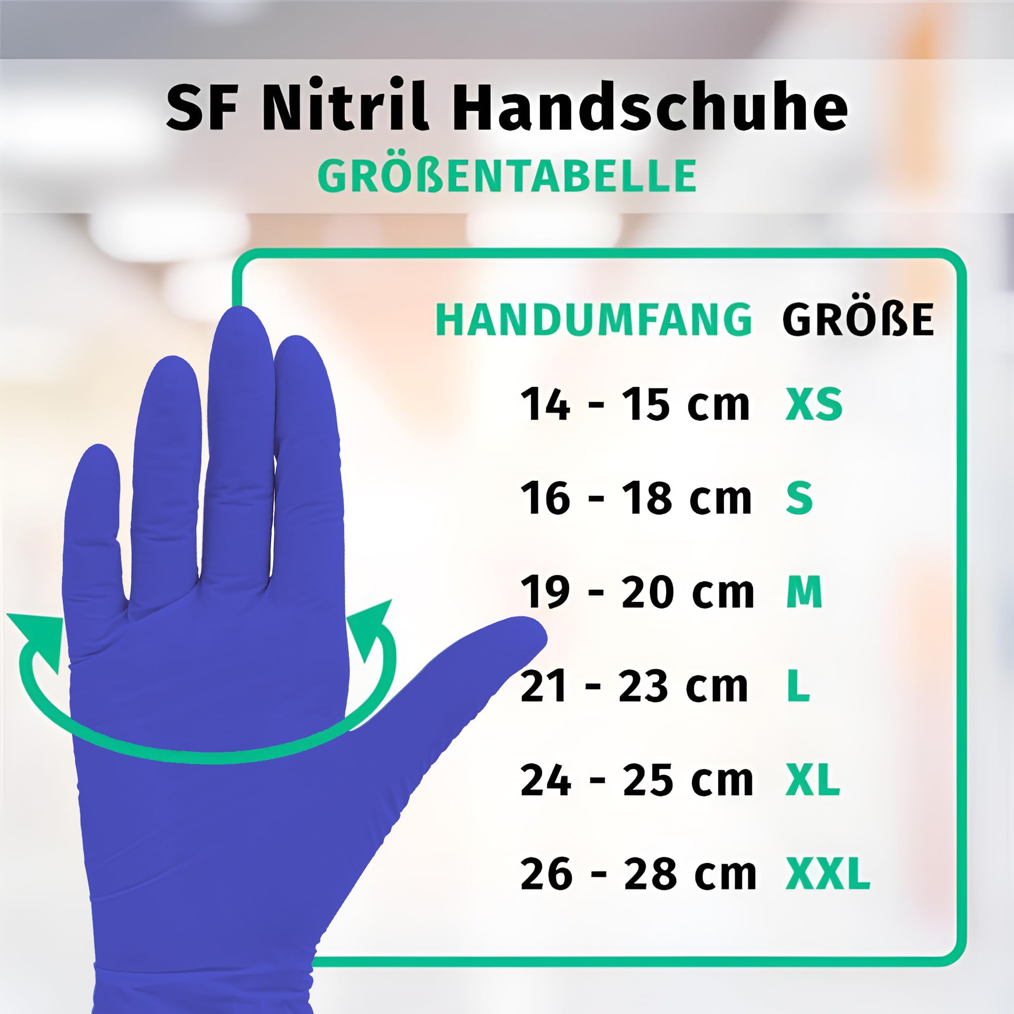 SF Nitrilhandschuhe L Violett – 1000 (10x100) Stück Einweghandschuhe, Einmalhandschuhe, Medizinische handschuhe, Puderfrei, Latexfrei, für Kochen, Putzen, Medizin, Kosmetik, Haushalt