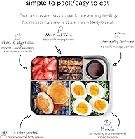 Vista 5 de LunchBots Medium Uno - Recipiente para sándwiches de acero inoxidable, diseño abierto para envolturas, ensaladas o comidas pequeñas, ecológico, apto