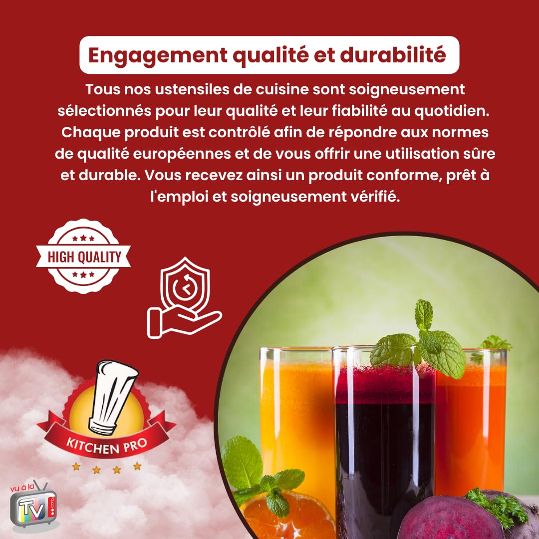 VENTEO - Extractor de Jugo Versátil | Batidora Batidora Performant para Preparación Frutal | Extracción para Uso Doméstico | Solución Dedicada a Jugos Frescos y Preparaciones Nutricionales.