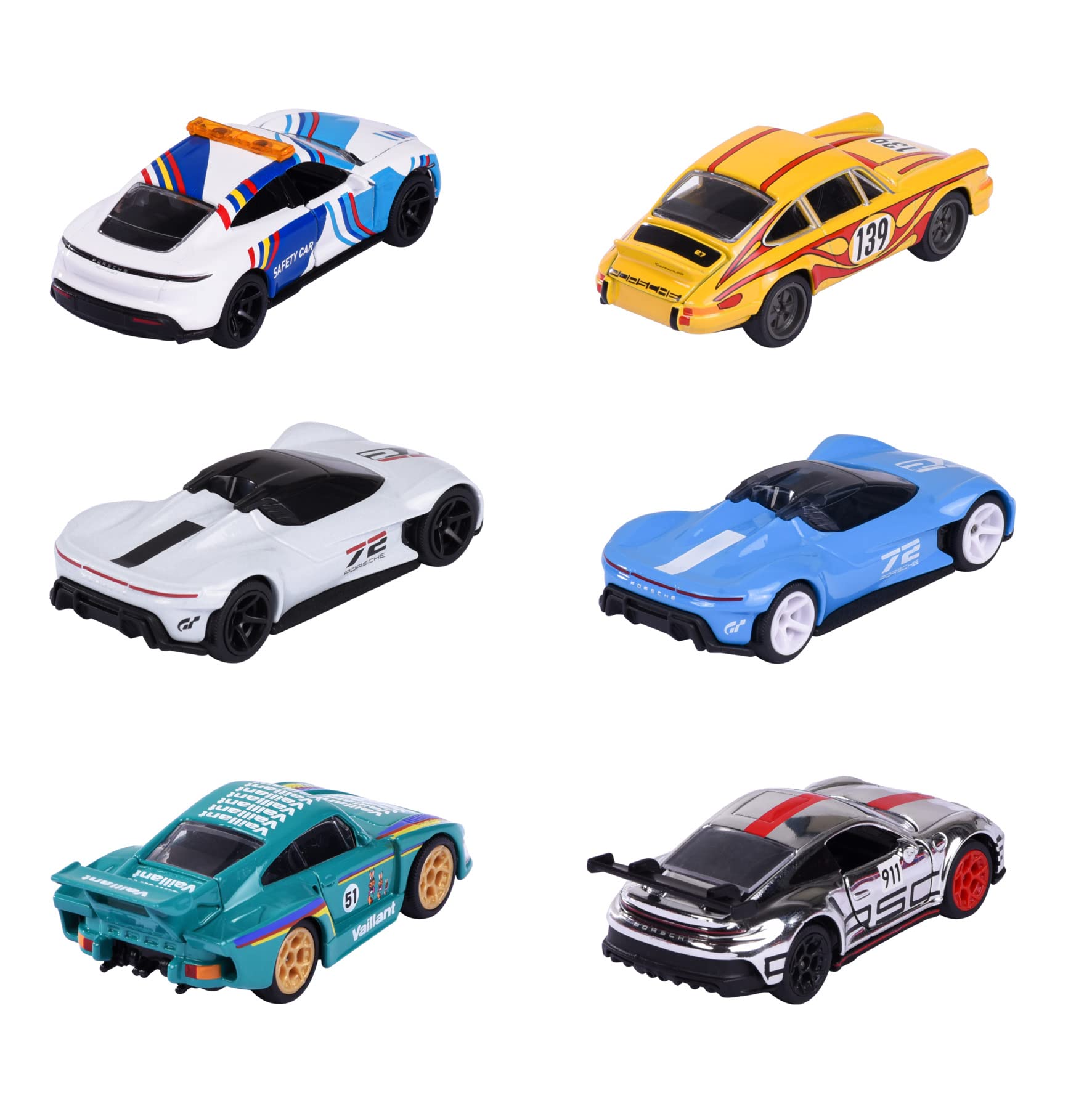1/64 MAJORETTE SORTIMENTO PORSCHE DELUXE COM CAIXINHA EM METAL