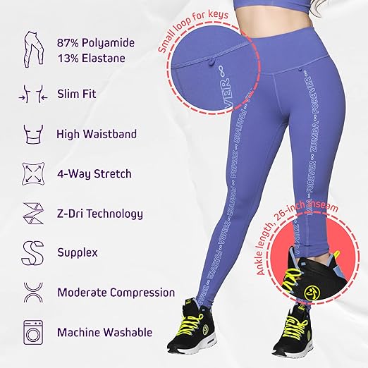 Amazon.co.jp: [zumba wear] [ズンバウエア] レギンス スパッツ