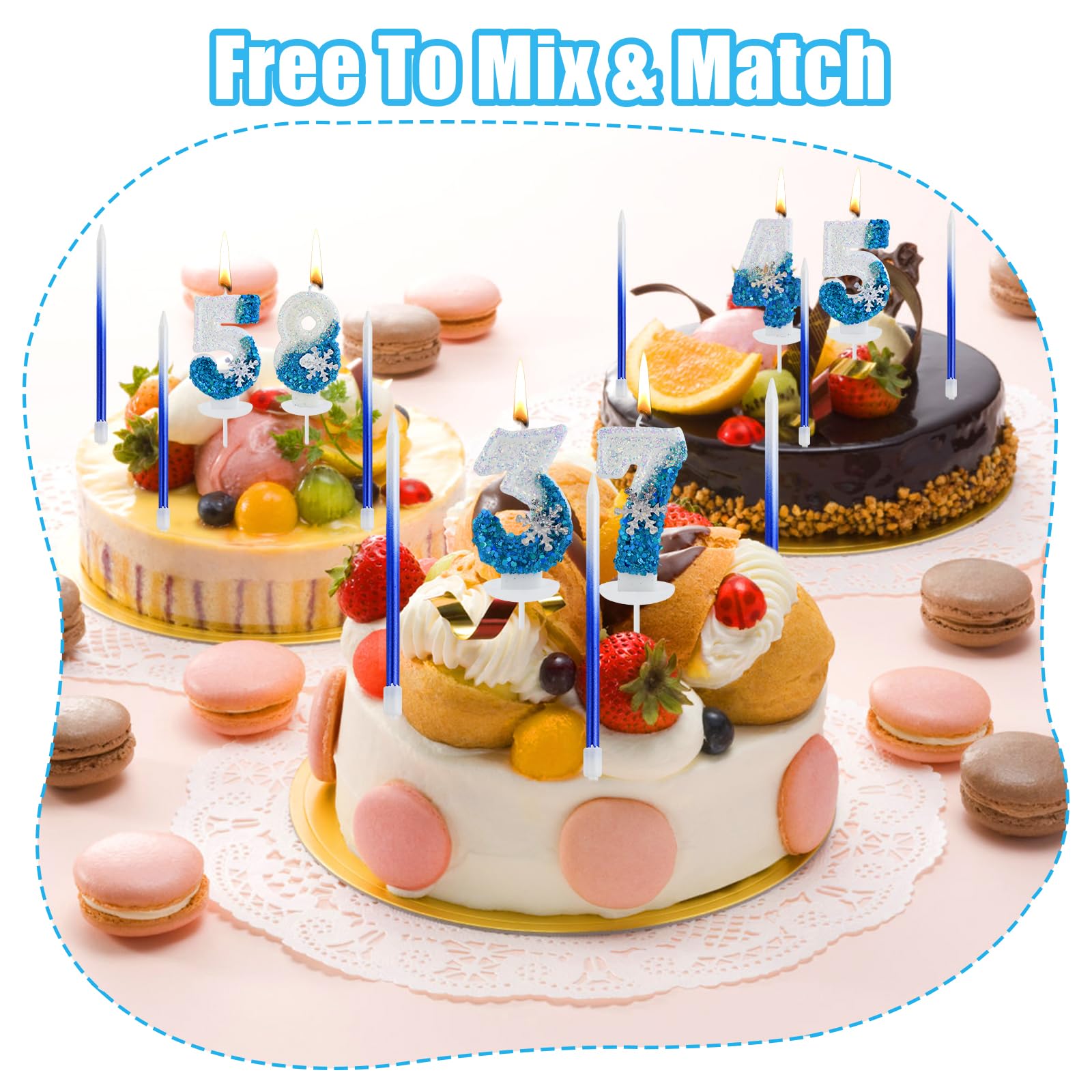 Ballon Anniversaire Chiffre 4 Ballon Chiffre 4 Anniversaire Flocon De Neige - Décoration Fête Fille 4 Ans - 18 Pièces Ballons Anniversaire