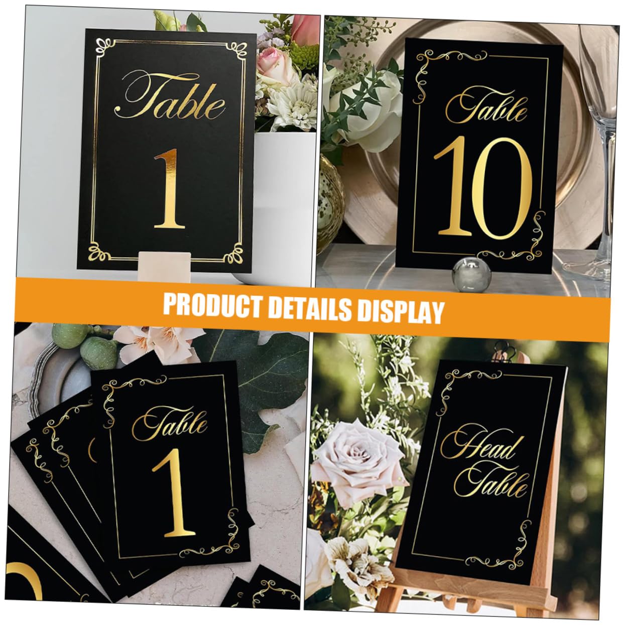 GLEAVI 60stücke Tischkarten Mit Goldfolierung Platzkarten Für Hochzeiten Partys Und Veranstaltungen Doppelseitige Tischnummern Hochwertigem Papier